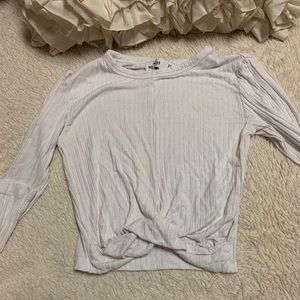 hollister long sleeve crop top